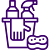 cleaning purple