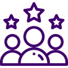 customers purple